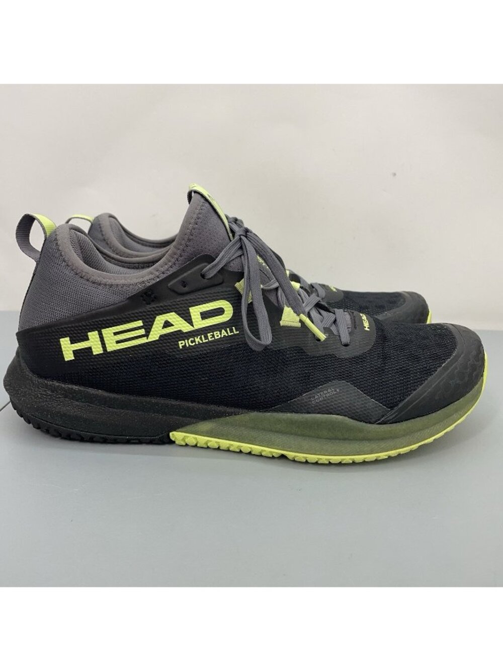Head Motion Pro Pickleball Shoes Sneakers Black Lime Green Mens 10.5